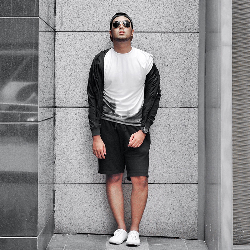 Look deportivo total black chico