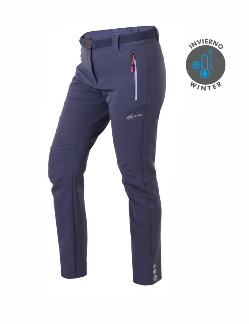 Pantalón Trekking Poliéster/Elastano Perchado Mujer