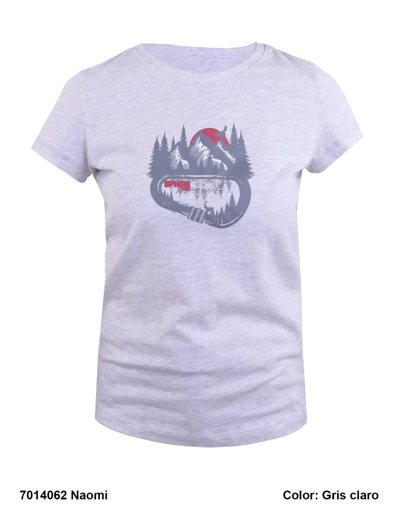 Camiseta Trekking Algodón Mujer